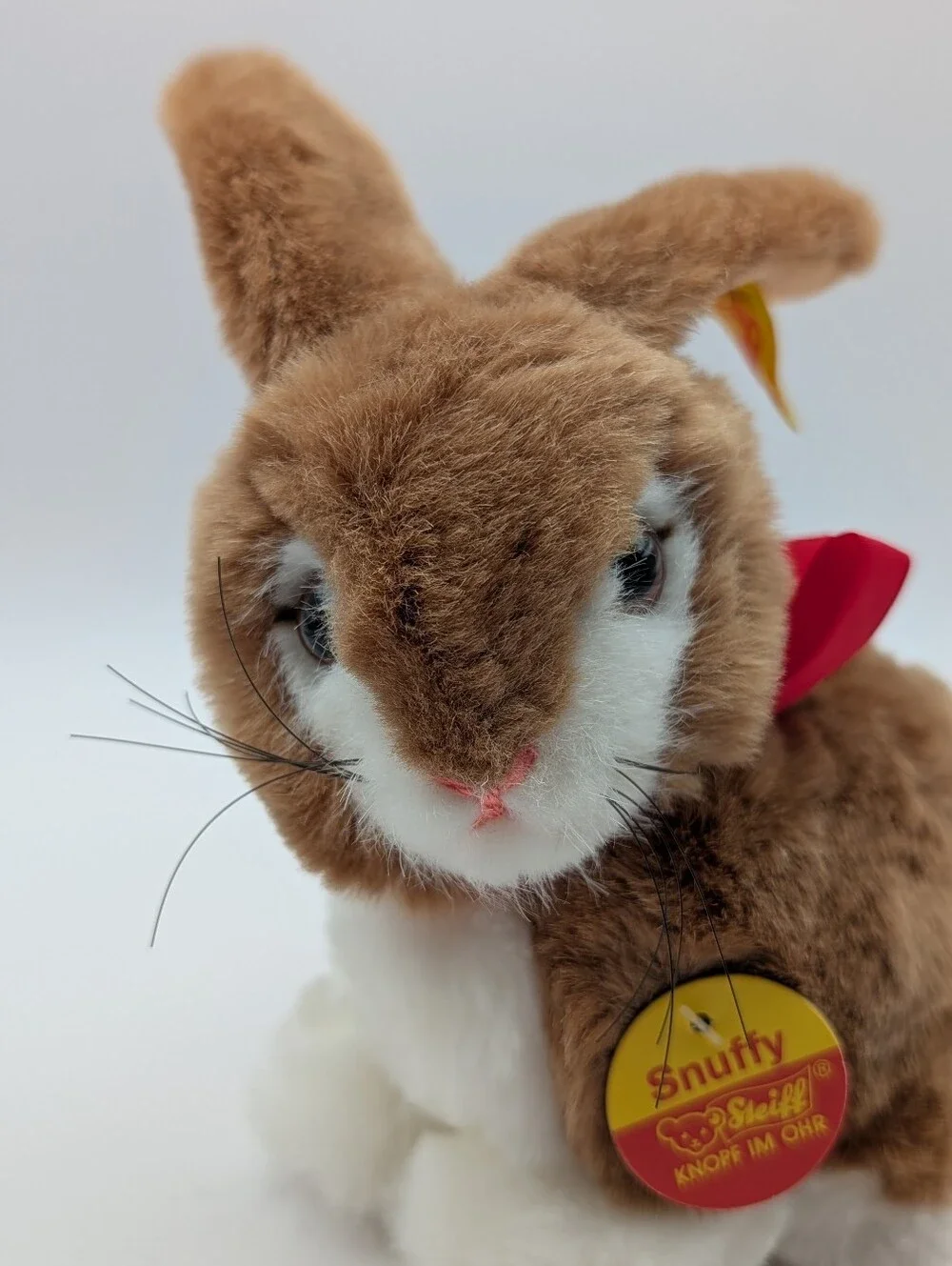 Vintage Steiff Bunny 5” Plush Rabbit - Snuffy With Ear Button & Chest Tag Mint